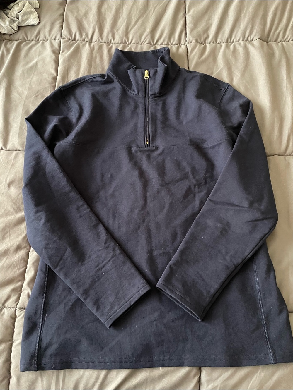 Men's Half‑Zip Pullover Sweater - Navy